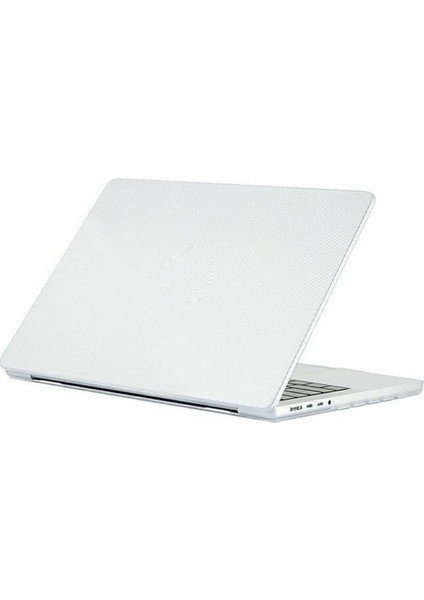 Macbook Pro 14 A2918 A2992 M3 Pro Max Işlemcili Koruma Kılıfı Karbon Hardcase Kapak