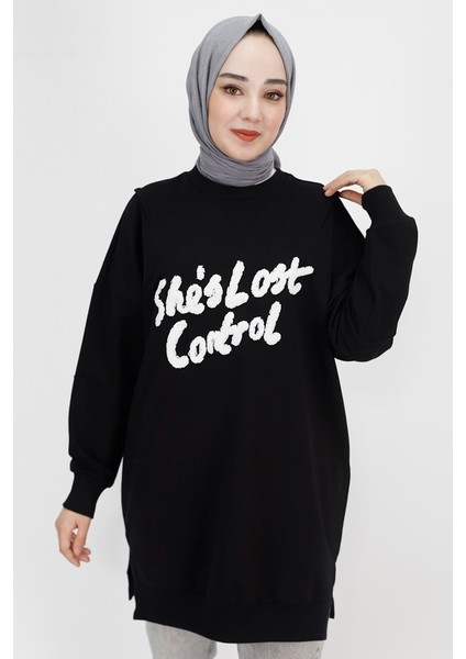 10335 Ip Kumaş Yün Bakılı Sweatshirt