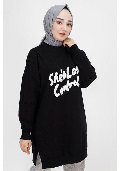 10335 Ip Kumaş Yün Bakılı Sweatshirt