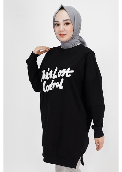 10335 Ip Kumaş Yün Bakılı Sweatshirt