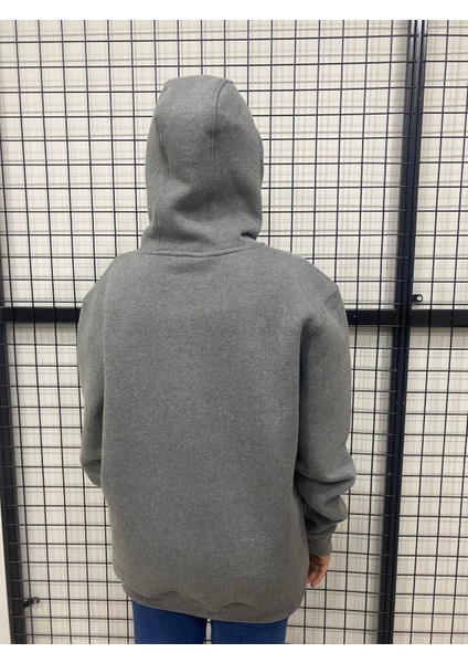 Pamuklu 3 Iplik Unisex Gri Sweatshirt fırsatları