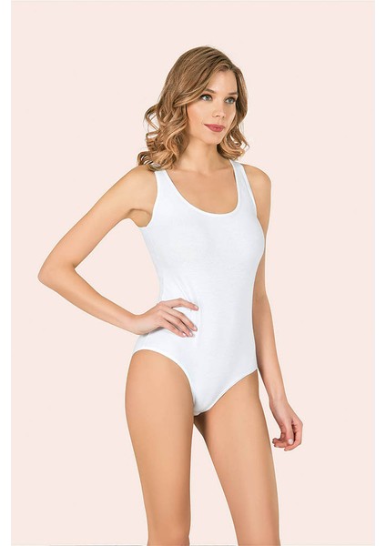 Çıtçıtlı Kalın Askılı Likralı Yumuşacık Ip Askılı Kadın Atlet Zıbın Beyaz fiyatları