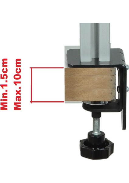 Ma-06 Masa Üstü Dörtlü Monitör Askı Aparatı17"-27 modelleri