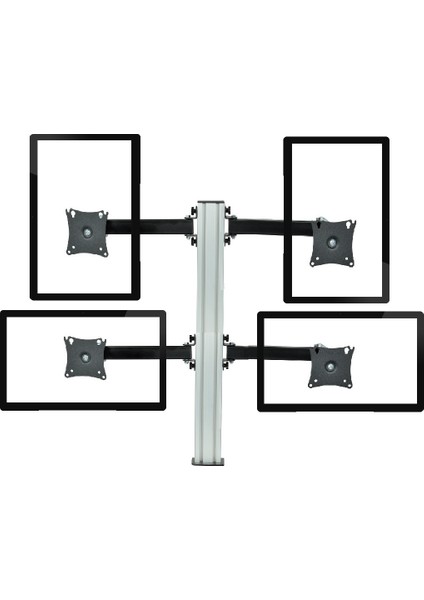 Ma-06 Masa Üstü Dörtlü Monitör Askı Aparatı17"-27 indirimleri