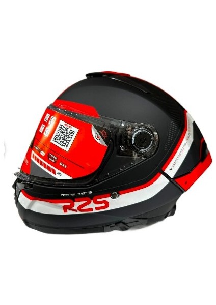 Thunder 4 Sv R25 B5 Şeffaf Vizör Kask Kırmızı Mat Siyah