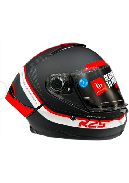 Thunder 4 Sv R25 B5 Şeffaf Vizör Kask Kırmızı Mat Siyah