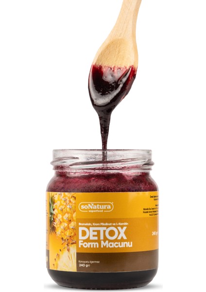 Detox Form Macunu (Bromelain, Krom Pikolinat ve L-Karnitin) 240 Gr. SO-V-001