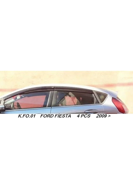 Ford Fiesta 2008-2017 Cam Rüzgarlığı Dörlü Set Kuzgun modelleri