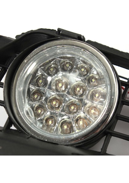 Vw Mk3 Golf Jetta Için Ön Tampon Izgarası LED Drl Sürüş Sis Lambası (Yurt Dışından)