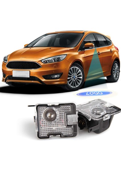 Fox Focus Rs St Için 2 Adet Araba Yan LED Ayna Aydınlatma Hoş Geldiniz Işığı (Yurt Dışından)