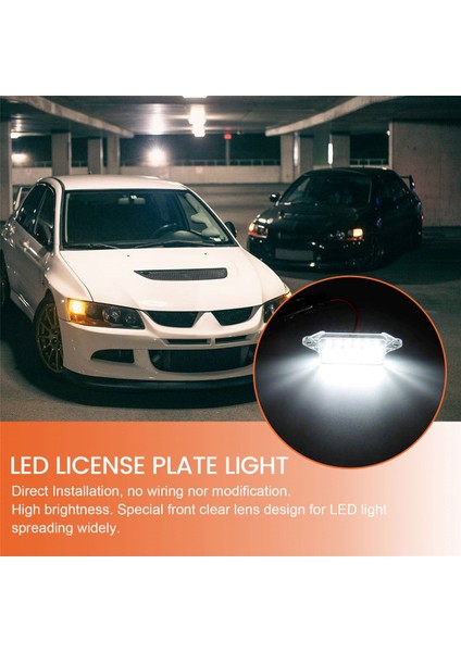 Mitsubishi Lancer x Evo 2003-2017 Için 2 Adet 18SMD Beyaz LED Işık (Yurt Dışından) fırsatları