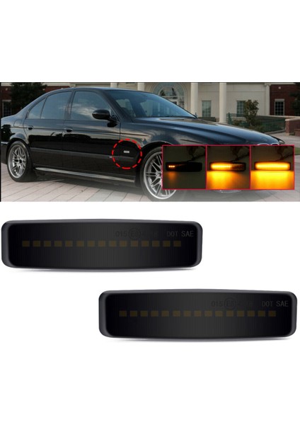 LED Yan Sinyal Lambası Füme Dönüş Sinyali-Bmw E39 5er 1995-2003 (Yurt Dışından) fiyatları