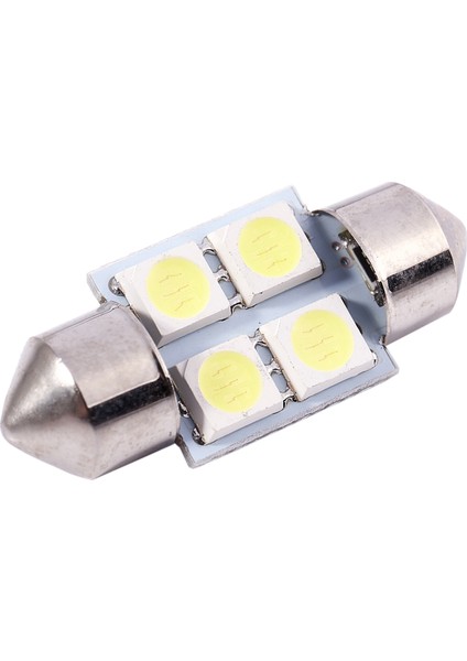 Dc 12V 31MM 4 5050 Smd Araba Iç Kubbe Festoon LED Işık Beyaz 2 Adet (Yurt Dışından)