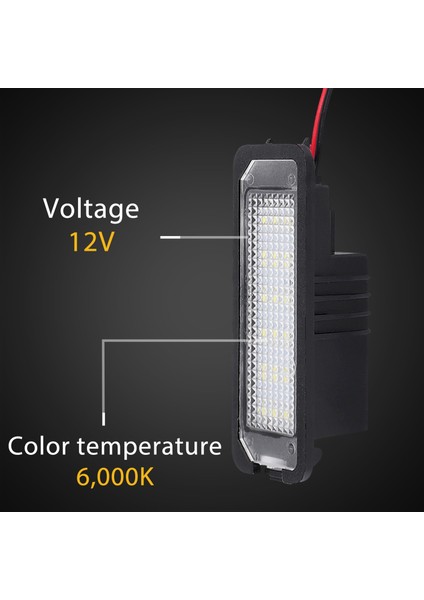 Golf 4 5 6 7 Için 2 Adet 12V LED Numarası Plaka Işık Lambaları (Yurt Dışından) fırsatları