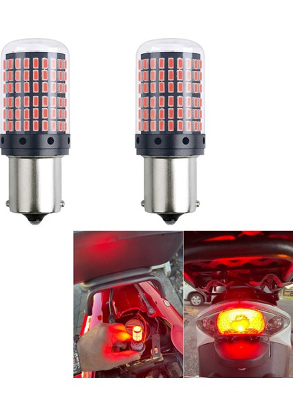 Adet Araba P21-5W BAY15D 1157 LED Canbus Açık Sarı Lamba (Yurt Dışından) modelleri