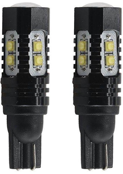 Adet T10 LED Ampuller Canbus Sis Lambası 10W 10SMD 921 912 6000K Araba (Yurt Dışından)