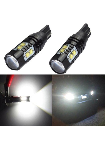 Adet T10 LED Ampuller Canbus Sis Lambası 10W 10SMD 921 912 6000K Araba (Yurt Dışından) modelleri