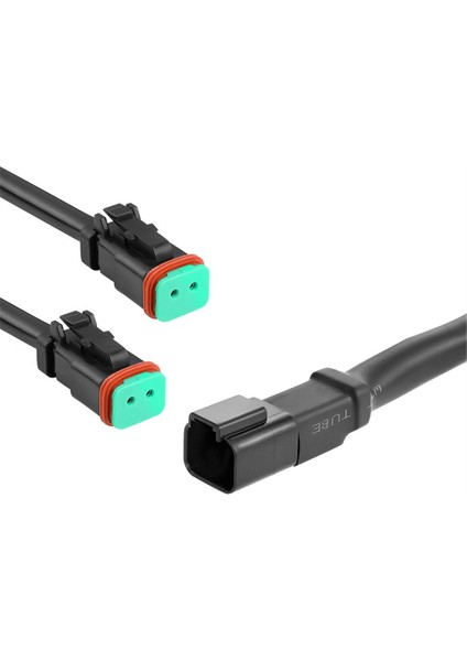 2 Lead 3 In1 Deutsch Çift Çıkışlı Dt Dtm Dişi Konnektör Adaptörleri (Yurt Dışından)