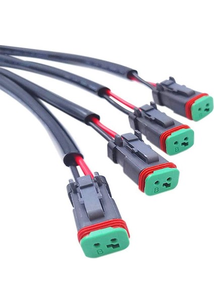 2 Lead 3 In1 Deutsch Çift Çıkışlı Dt Dtm Dişi Konnektör Adaptörleri (Yurt Dışından)