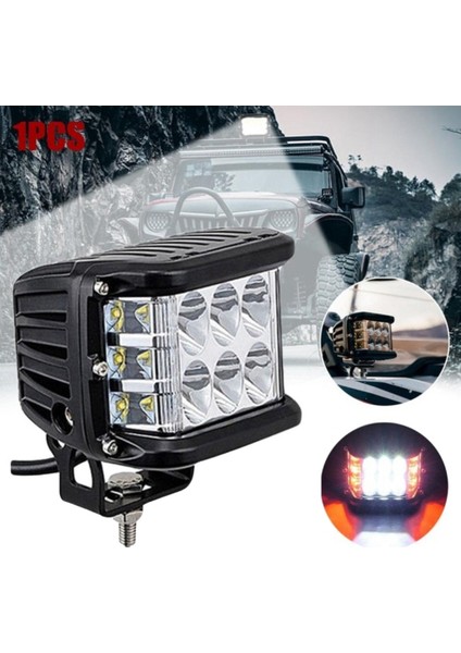 Üçlü Yan Işıklı Çalışma Işığı Kubbe Işık Strobe LED Oto Malzemeleri E (Yurt Dışından)