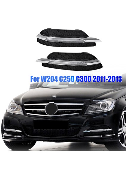 Mercedes Benz W204 11-13 Için Sağ Gündüz Farları Sis Farı (Yurt Dışından)