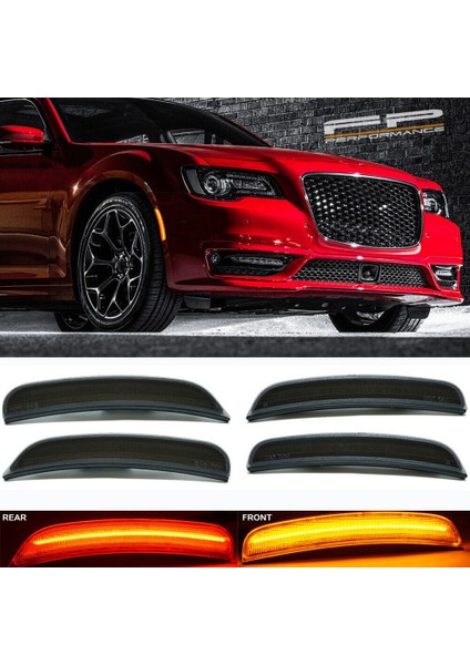 Chrysler 300 300C 300S Için LED Ön ve Arka Yan Işaret Işıkları (Yurt Dışından)