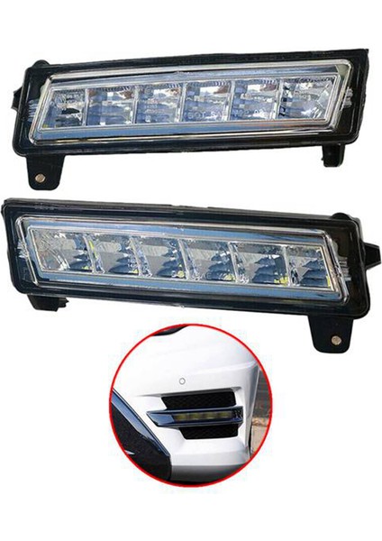 Mercedes-Benz ml Gl Glk W164 X164 Için Araba LED Drl Sis Farı (Yurt Dışından)