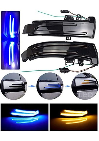 Dinamik LED Yan Ayna Sıralı Dönüş Sinyali Işıkları (Yurt Dışından)