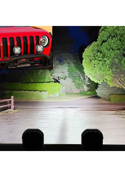 Motosikletler Için 3 Inç LED Çalışma Spotları 66W LED Bar Sis Farları (Yurt Dışından)
