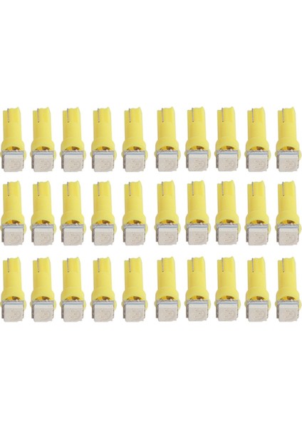 30'lu Paket T5 1-5050-SMD Motosiklet Tamir LED Gösterge Lambası(Sarı) (Yurt Dışından) fiyatları