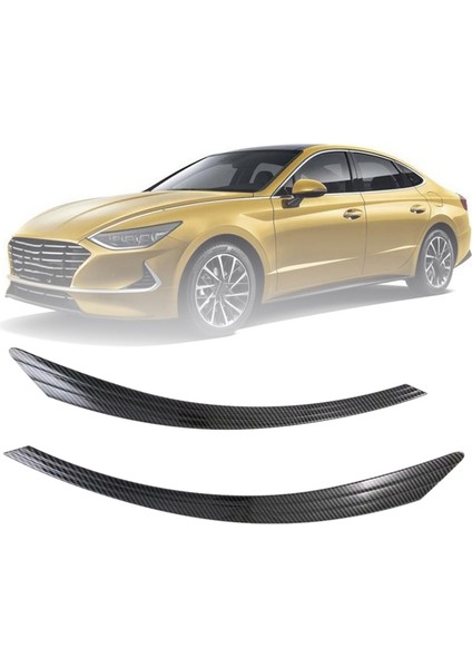 Hyundai Sonata Için Abs Plastik Ön Işık Kaş Kapağı Trim (Yurt Dışından)