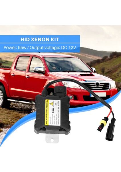 H1 H3 H3C H4-1 H4-2 H7 9005 Için 55W Hıd Bi Xenon 12V Dijital Balast (Yurt Dışından)