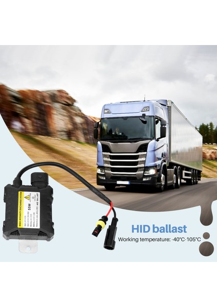 H1 H3 H3C H4-1 H4-2 H7 9005 Için 55W Hıd Bi Xenon 12V Dijital Balast (Yurt Dışından)