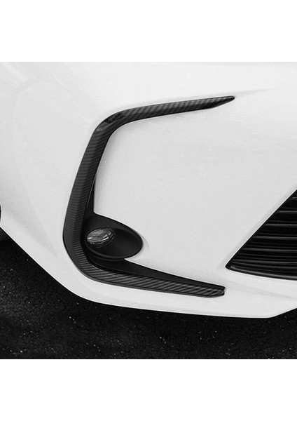 Toyota Corolla 19 20 Için 2 Adet Abs Karbon Fiber Ön Sis Lambası Trim (Yurt Dışından)