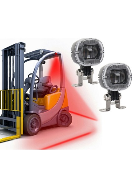2pack Forklift Güvenlik Işığı Spot Işık Depo Güvenli Beyaz LED (Yurt Dışından)