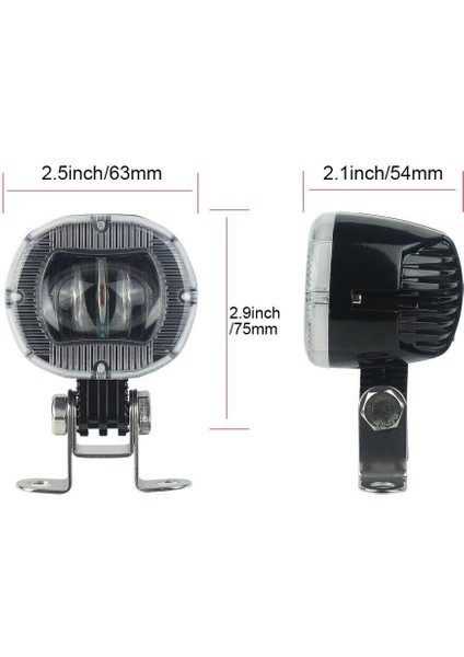 2pack Forklift Güvenlik Işığı Spot Işık Depo Güvenli Beyaz LED (Yurt Dışından)
