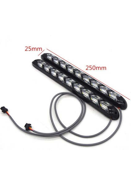 2x LED Drl Switchback Şeritleri Sıralı Yanıp Sönen Dönüş Sinyali Işıkları (Yurt Dışından) fiyatları