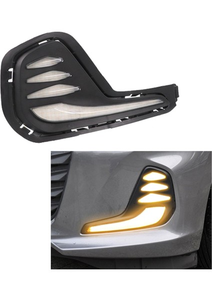 Chevrolet Için Cavalier 2020 2021 2022 Araba Gündüz Koşu Işığı Sinyal Far Far Sis Far Kapağı, A (Yurt Dışından)