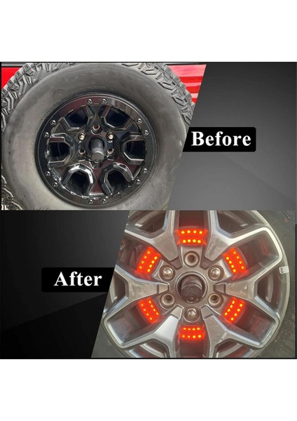 Yedek Lastik Fren Işığı Kırmızı LED Üçüncü Fren Üçüncü Fren Işık Arka Kuyruk Tekerlek Işığı Ford Bronco 2022 2022 2023 2/4 Kapı (Yurt Dışından) fırsatları