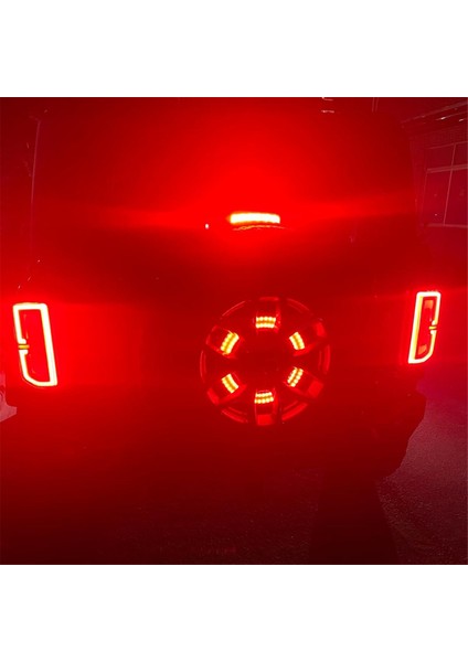 Yedek Lastik Fren Işığı Kırmızı LED Üçüncü Fren Üçüncü Fren Işık Arka Kuyruk Tekerlek Işığı Ford Bronco 2022 2022 2023 2/4 Kapı (Yurt Dışından)