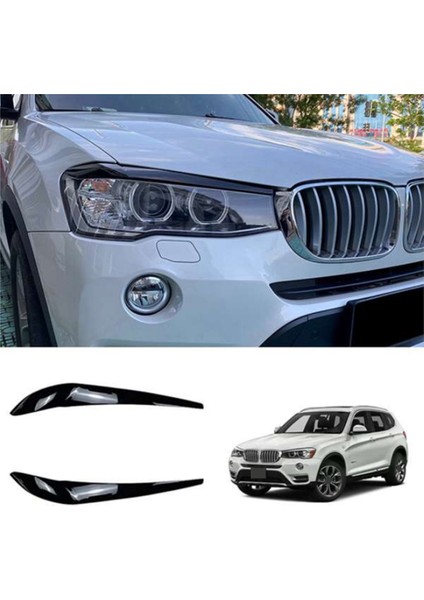 Bmw Için Far Lambası Kapağı Garnitür Şerit Kaş Kapağı Trim Etiket (Yurt Dışından)