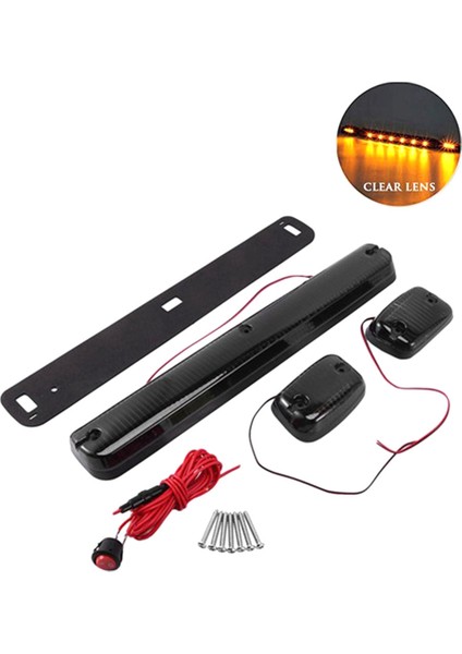 Gmc Sierra 07-13 Için 3pc Kabin Çatı Koşu Yan Açıklık Kubbe Işık (Yurt Dışından) modelleri