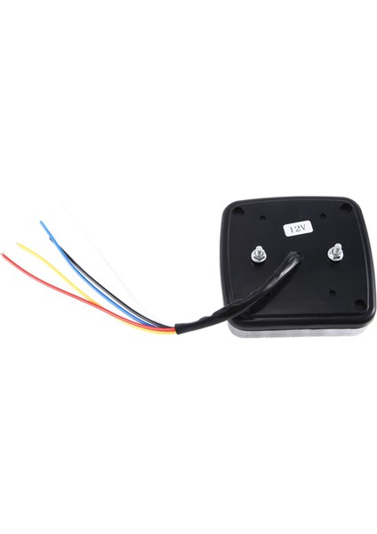 12V LED Kare Lamba Iki Renkli Kuyruk Lambası Araba Malzemeleri Beyaz Kapak (Yurt Dışından)