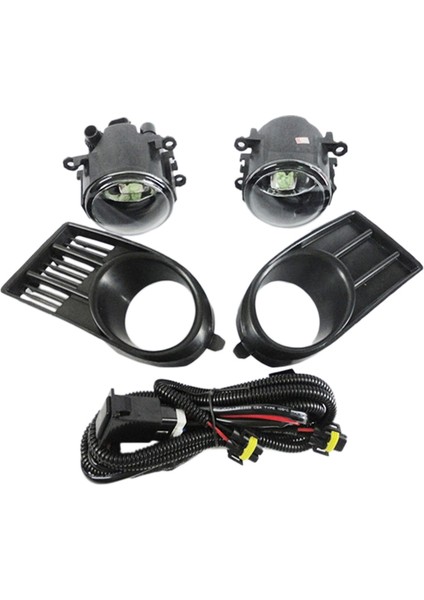 Ön Tampon Sis Farları Sis Lambası Kapağı Ampul H11 Anahtar Kablosu ile (Yurt Dışından)