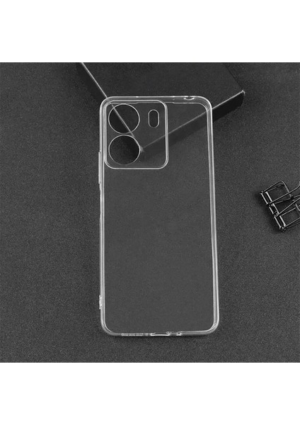 Xiaomi Redmi 13C Uyumlu Kılıf Darbe Emici Köşe Korumalı Şeffaf Silikon 2mm Şeffaf
