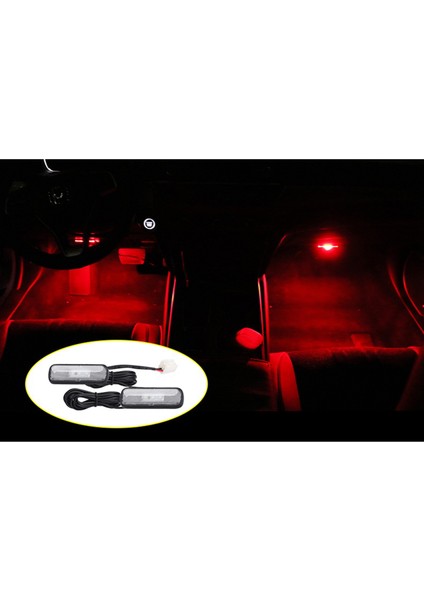Honda Civic 10TH 2018-2020 Kırmızı Için 2pcs Araba LED Atmosfer Işığı (Yurt Dışından)