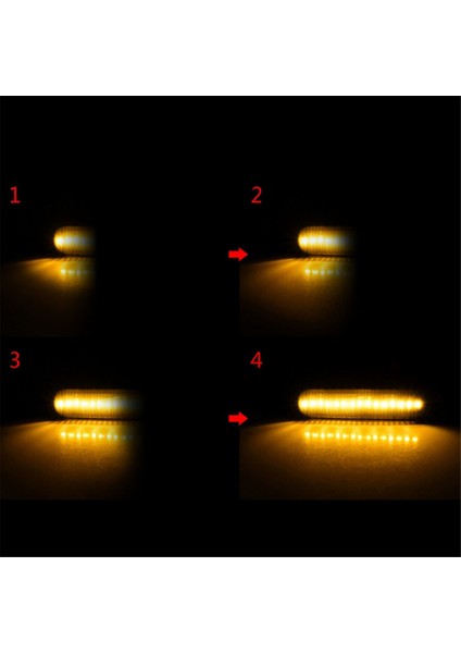 Bmw Siyah, B Için Araba Dönüş Sinyali Işığı Yan Işaretleyici Flaşör Işığı (Yurt Dışından)