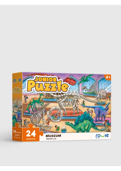 Eğitici Çocuk Kutu Oyunu Junıor Puzzle Museum 24 Parça Puzzle 4+ Yaş