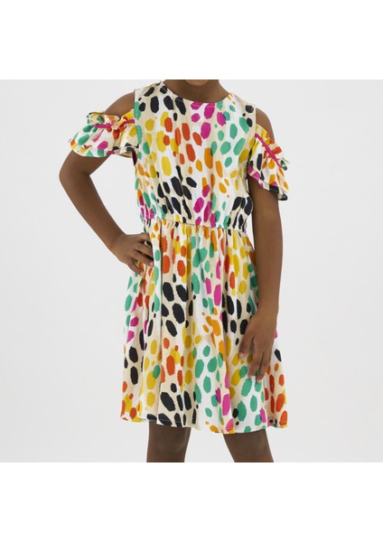 Renkli Leopar Desenli Elbise fiyatları