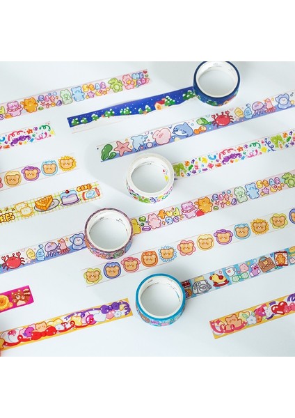 C Stili 1 Adet Kawaii Hayvan Dünya Planlayıcısı El Kitabı Dekoratif Washi Maskeleme Bandı Okul Malzemeleri Kırtasiye Albümü Çıkartmalar (Yurt Dışından)